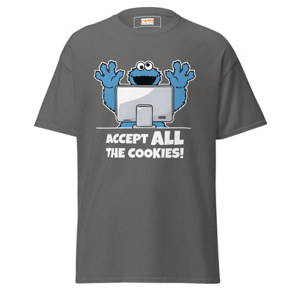 Accept All The Cookies | TV Comedy T-Shirt - Charcoal - T-Shirts Online