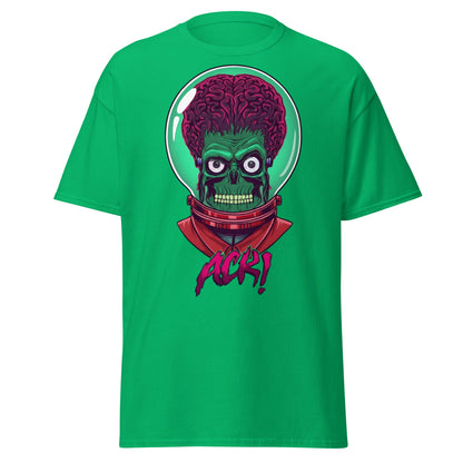 ACK Mars Attacks Alien T-Shirt | Retro Sci - Fi Tee - Irish Green - T-Shirts Online