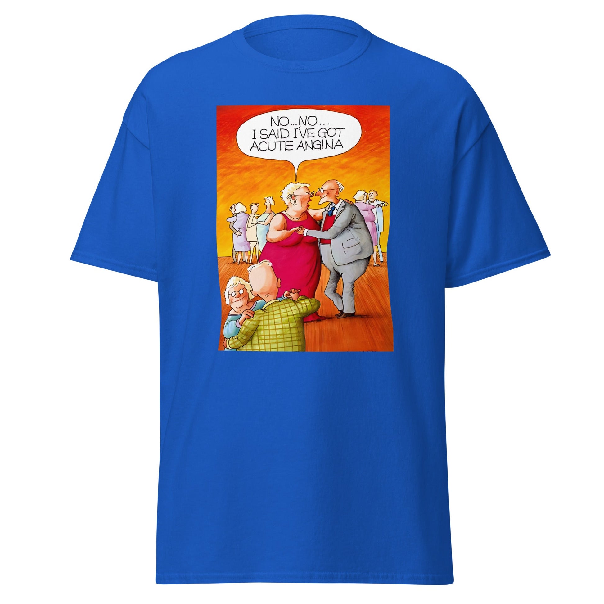 Acute Angina | Meme T-Shirt - Royal - T-Shirts Online