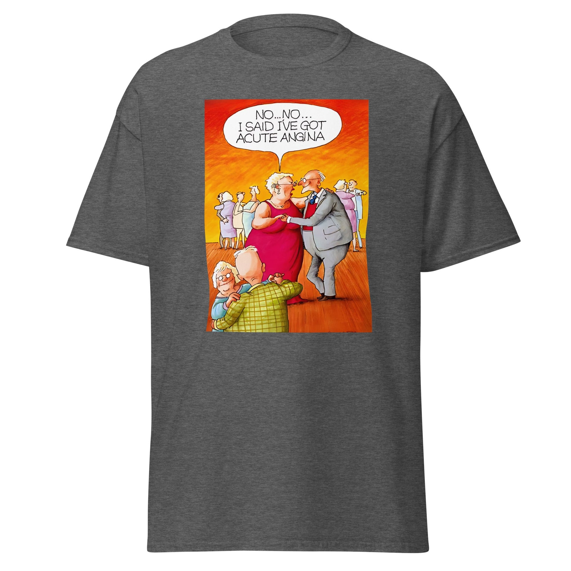 Acute Angina | Meme T-Shirt - Dark Heather - T-Shirts Online