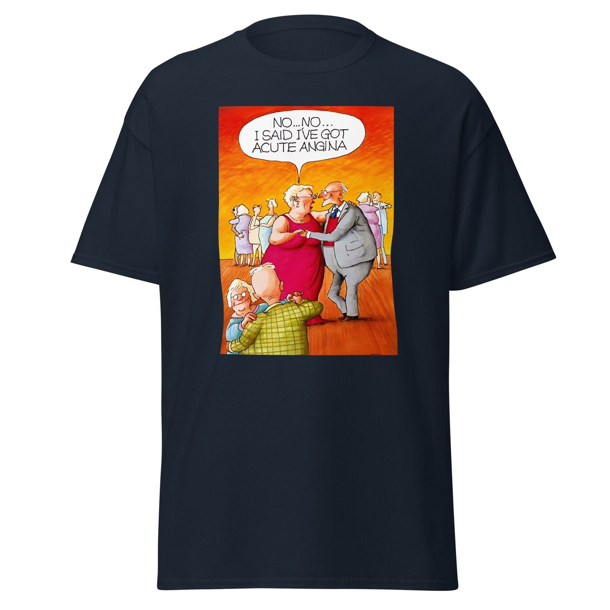 Acute Angina | Meme T-Shirt - Navy - T-Shirts Online
