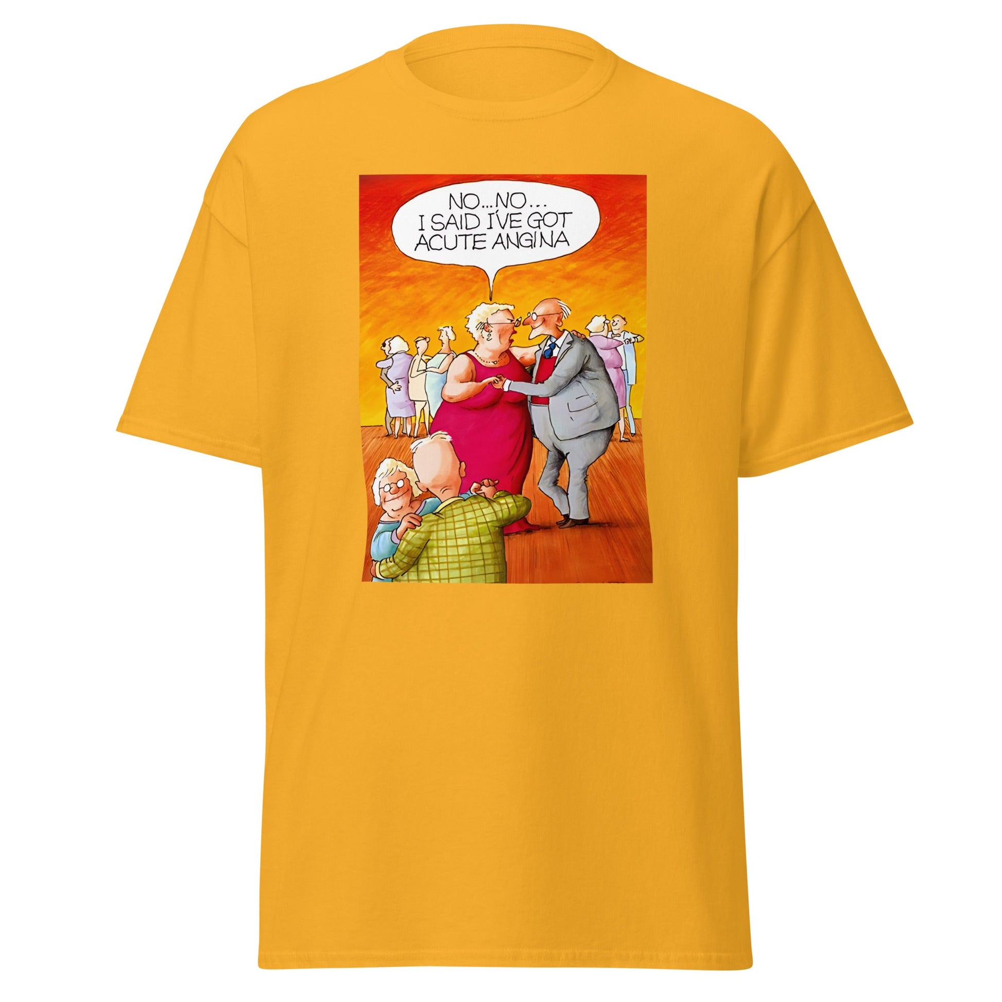 Acute Angina | Meme T-Shirt - Gold - T-Shirts Online