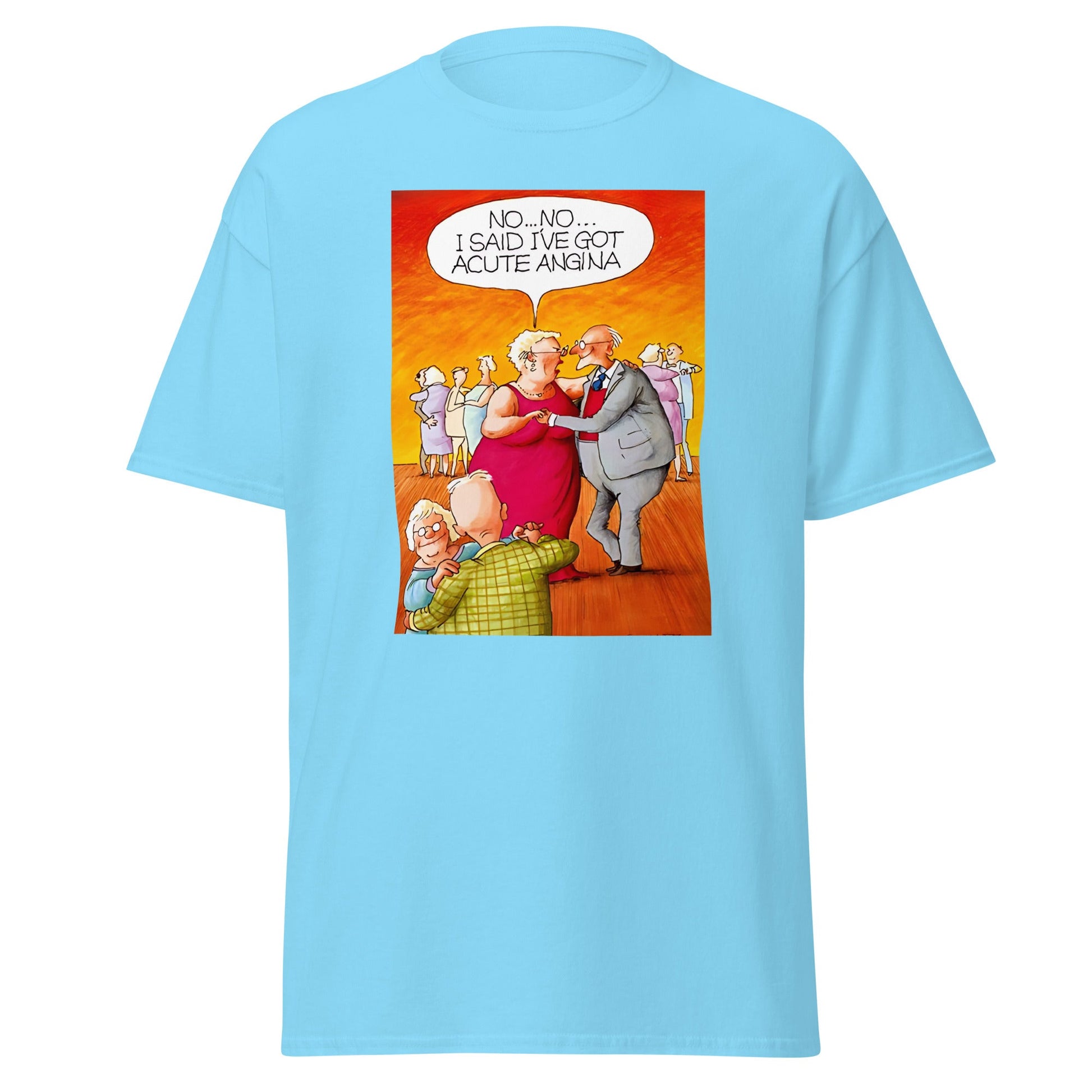 Acute Angina | Meme T-Shirt - Sky - T-Shirts Online