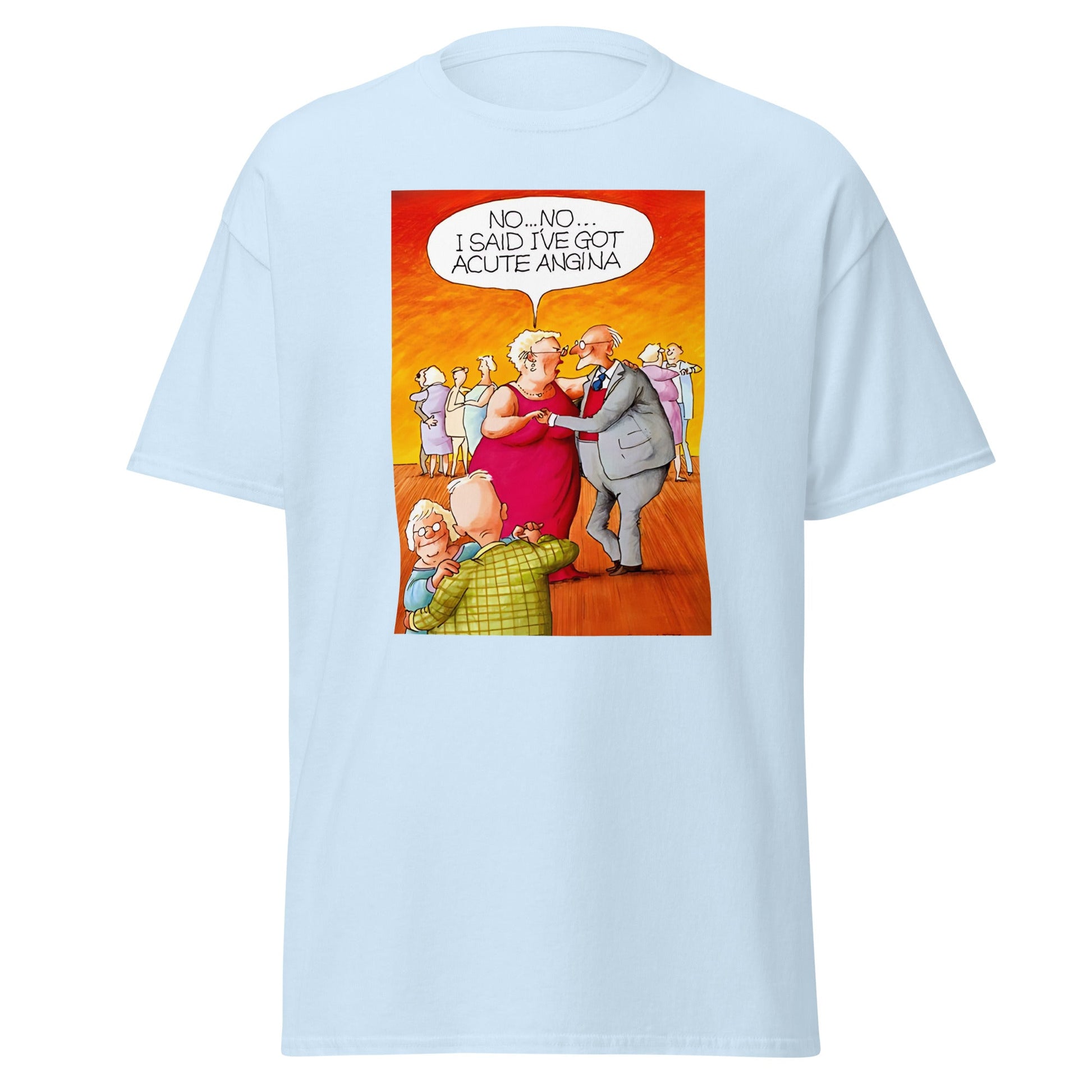 Acute Angina | Meme T-Shirt - Light Blue - T-Shirts Online