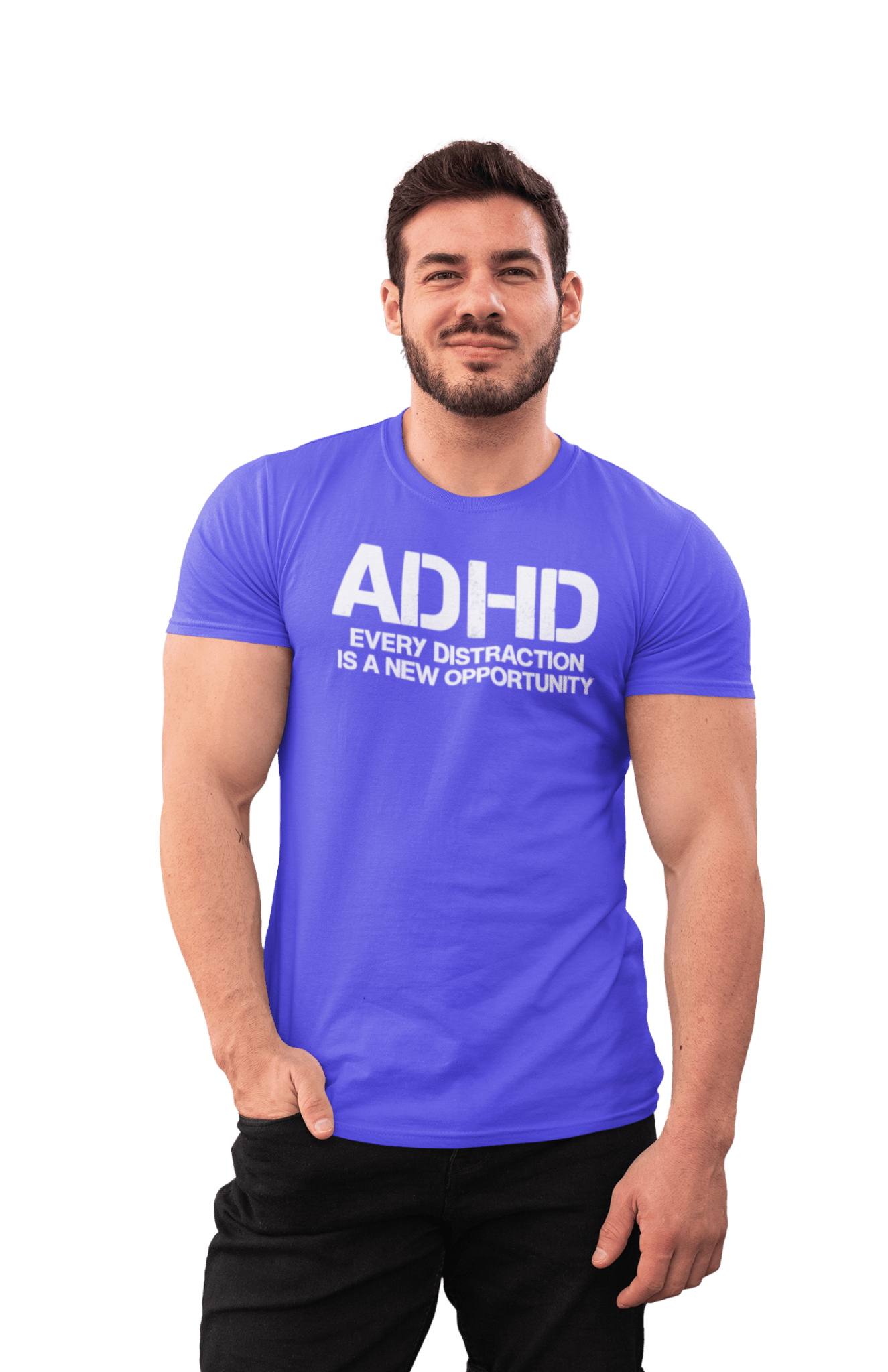 ADHD Distraction Opportunity Funny T-Shirt - Gold - T-Shirts Online