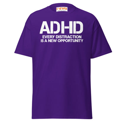 ADHD Distraction Opportunity Funny T-Shirt - Purple - T-Shirts Online