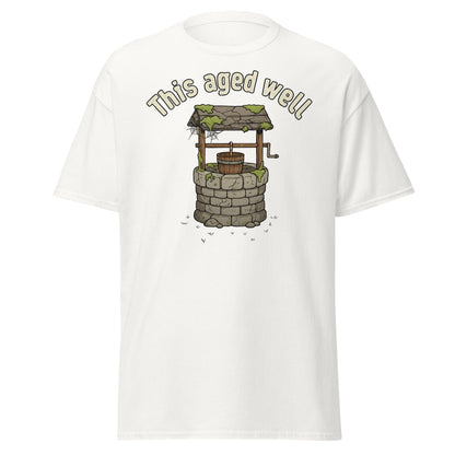 Aged Well Vintage Well Pun T-Shirt | Funny Tee - White - T-Shirts Online