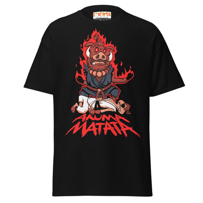 Akuma Matata T-Shirt – Funny Street Fighter Parody Tee - Black - T-Shirts Online