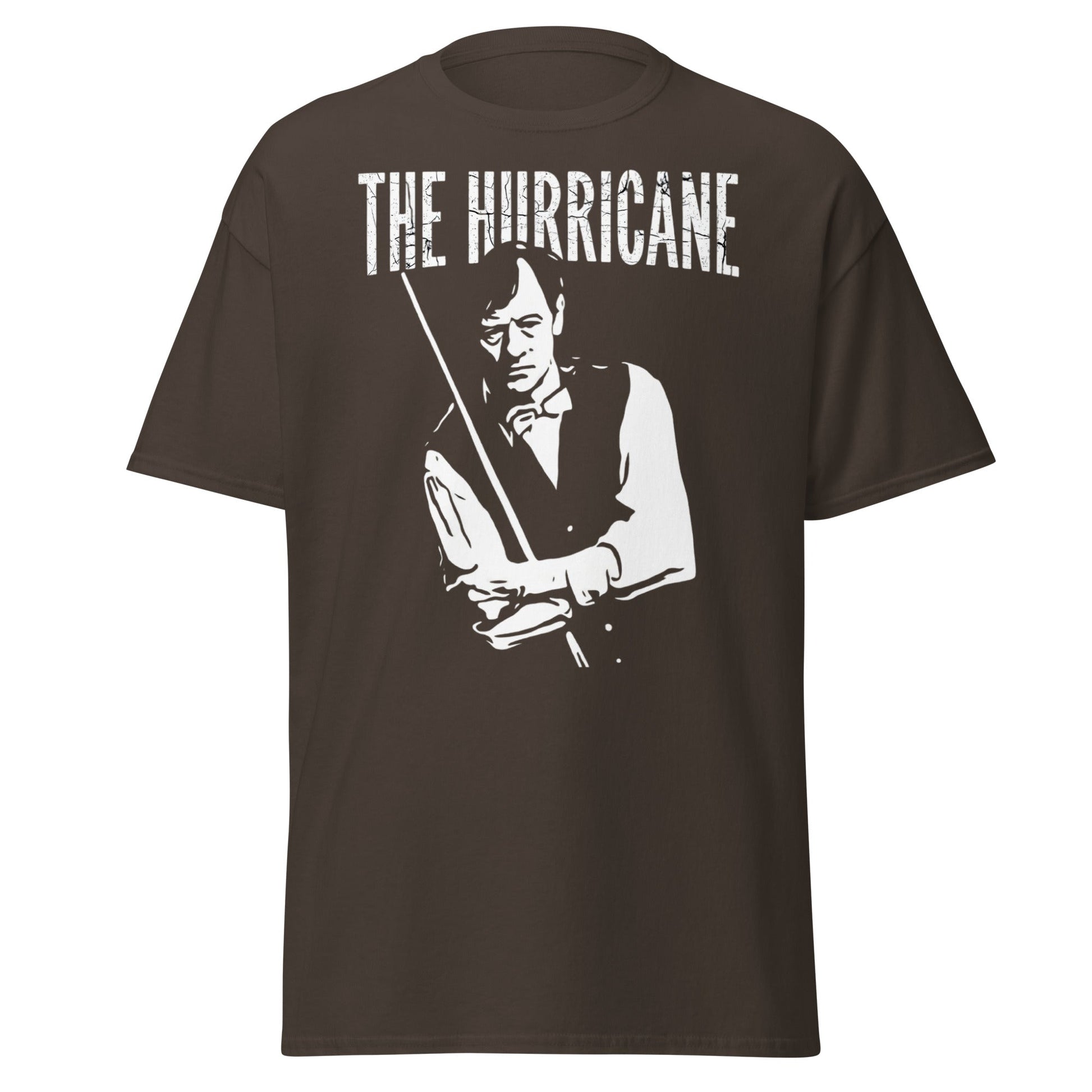 Alex Hurricane Higgins Snooker Legend T-Shirt - Dark Chocolate - T-Shirts Online