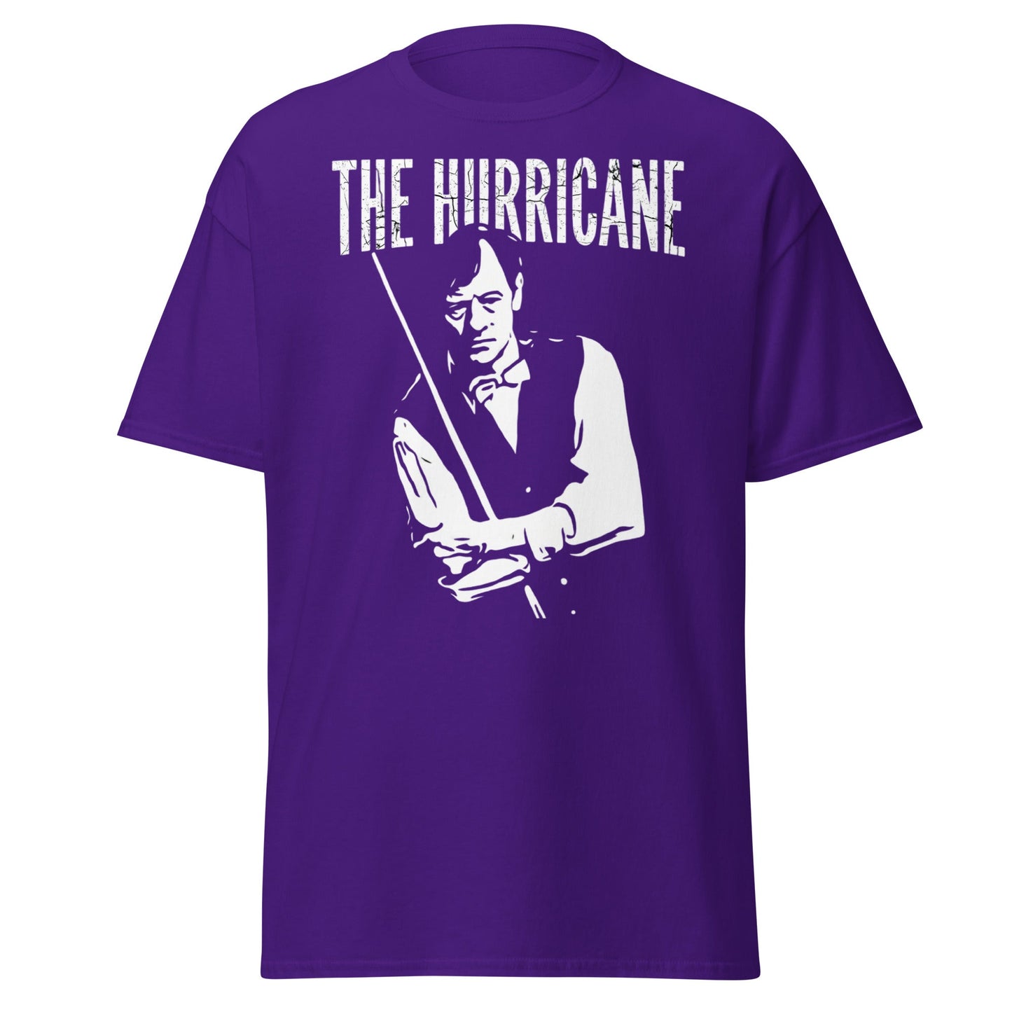 Alex Hurricane Higgins Snooker Legend T-Shirt - Purple - T-Shirts Online