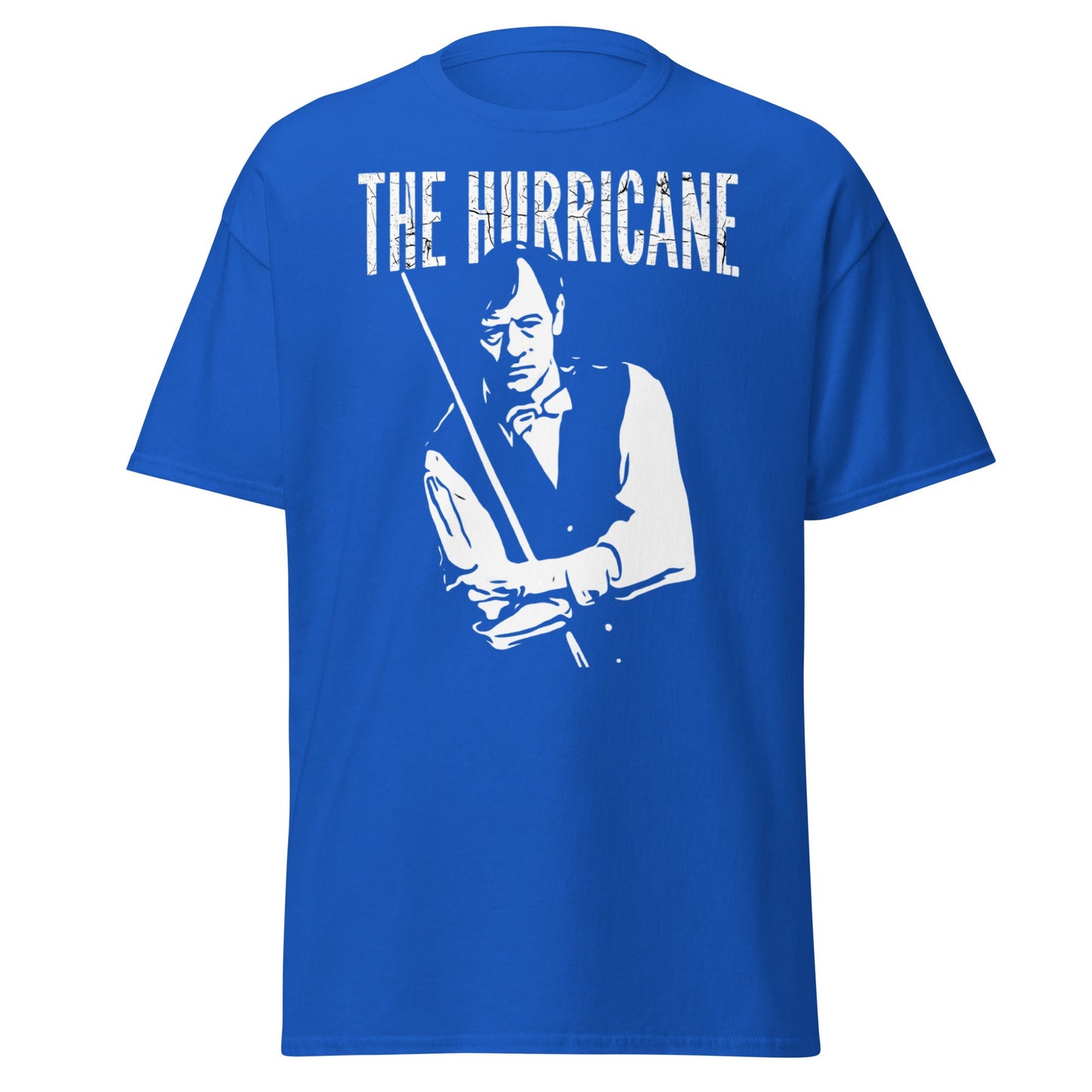 Alex Hurricane Higgins Snooker Legend T-Shirt - Royal - T-Shirts Online