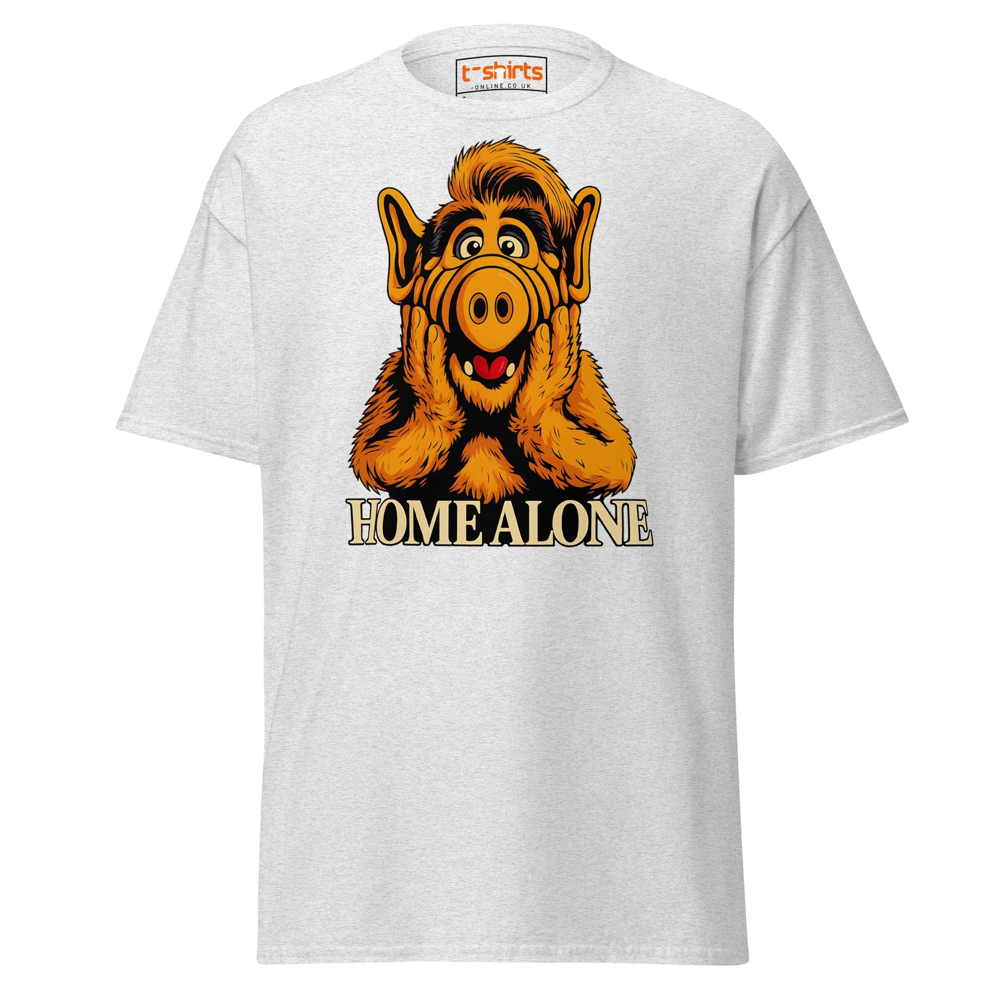 ALF Home Alone Parody T-Shirt – Funny Mashup Tee - Ash - T-Shirts Online