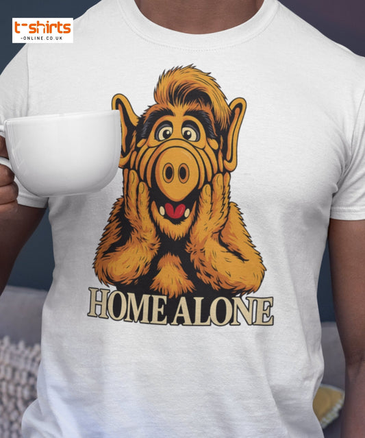 ALF Home Alone Parody T-Shirt – Funny Mashup Tee - Black - T-Shirts Online