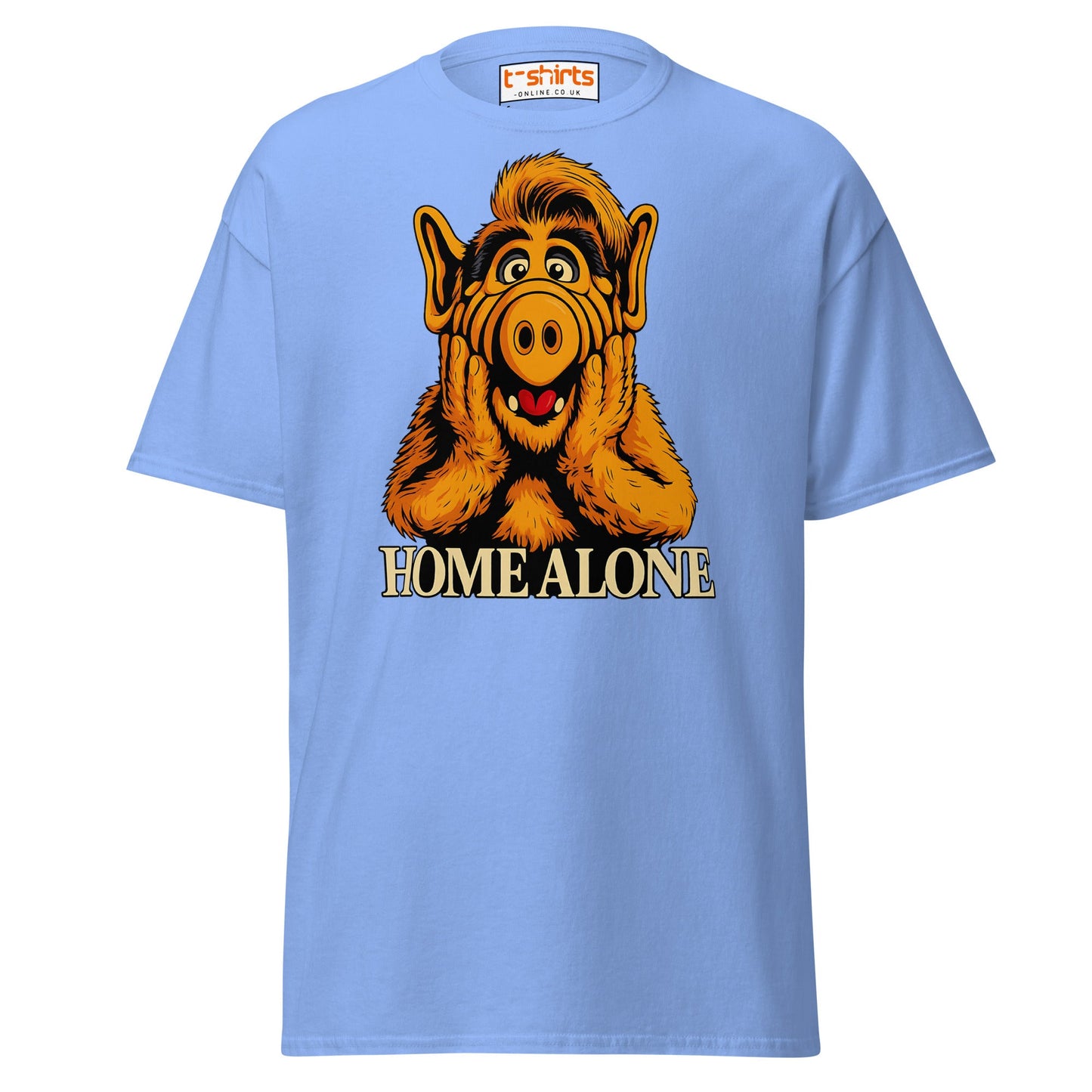 ALF Home Alone Parody T-Shirt – Funny Mashup Tee - Carolina Blue - T-Shirts Online
