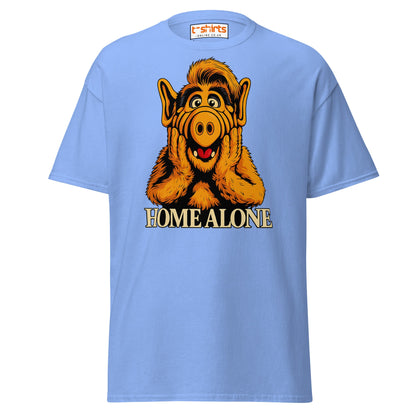 ALF Home Alone Parody T-Shirt – Funny Mashup Tee - Carolina Blue - T-Shirts Online