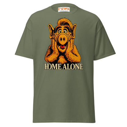 ALF Home Alone Parody T-Shirt – Funny Mashup Tee - Military Green - T-Shirts Online