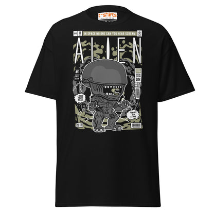 Alien Funko Style Sci - Fi T-Shirt - Black - T-Shirts Online