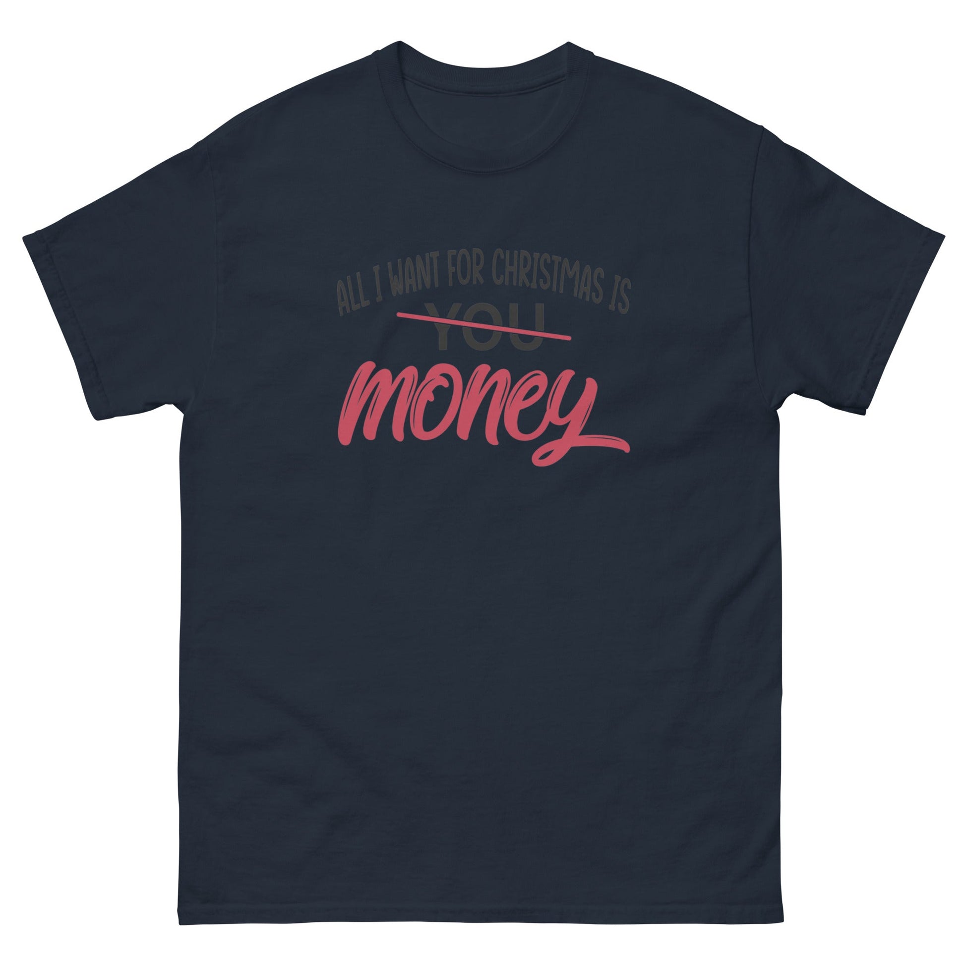 All I Want For Christmas | Xmas T-Shirt - Navy - T-Shirts Online