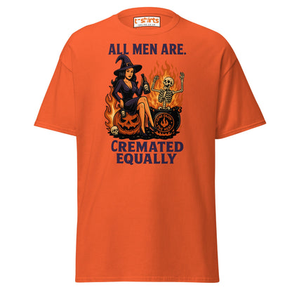 All Men Are Cremated Equally Witch T-Shirt - Orange - T-Shirts Online