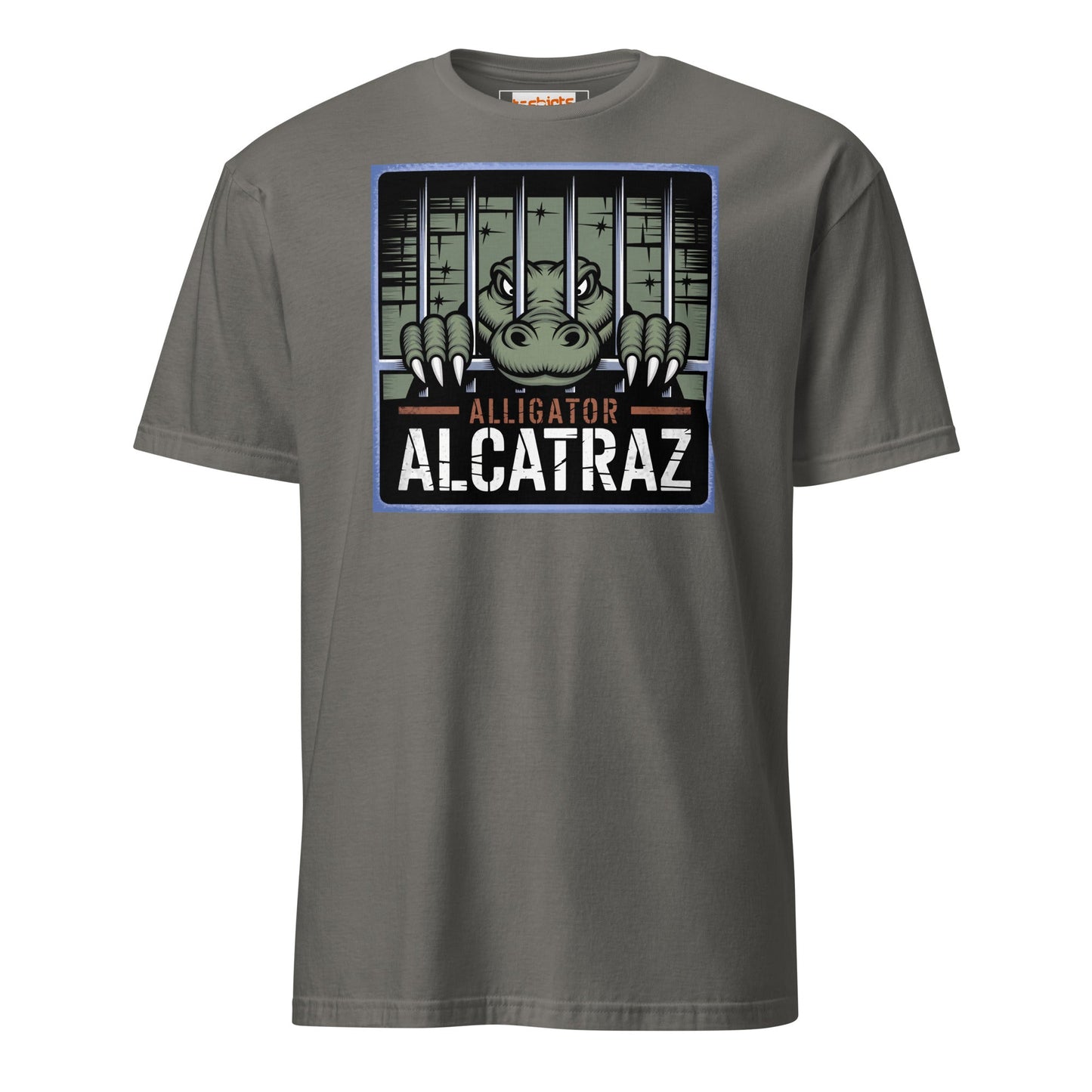 Alligator Alcatraz T-Shirt | Political Satire Tee - Charcoal - T-Shirts Online