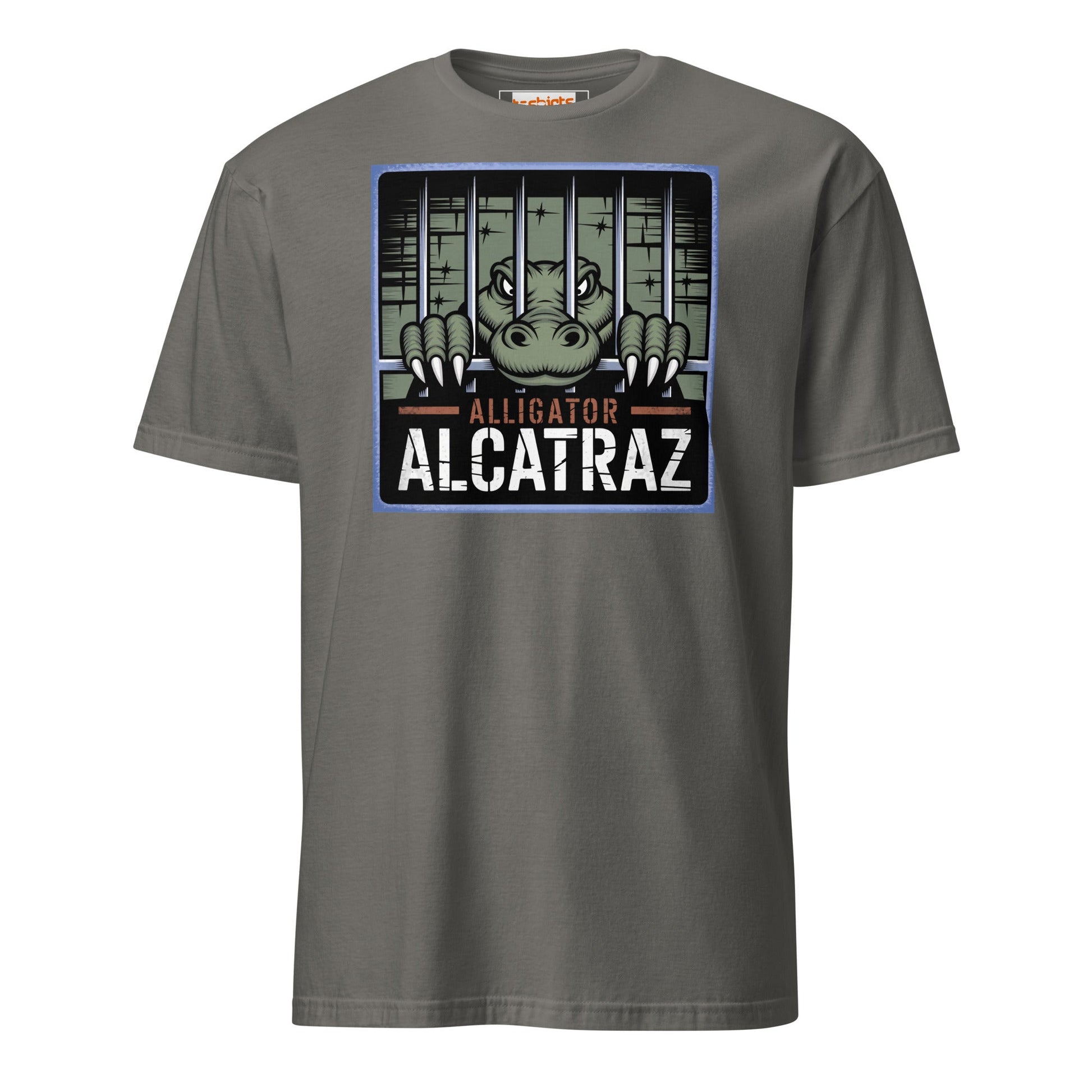 Alligator Alcatraz T-Shirt | Political Satire Tee - Charcoal - T-Shirts Online