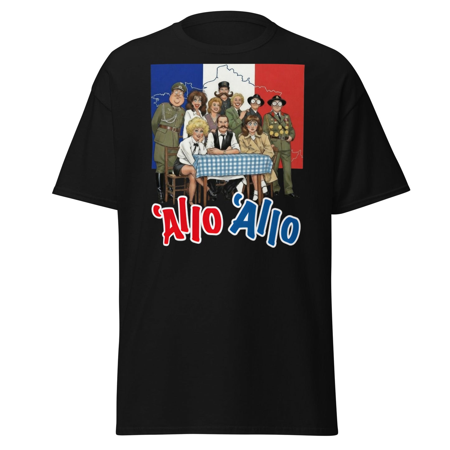 'Allo 'Allo T-Shirt – Classic BBC Comedy Fan Tee - Black - T-Shirts Online
