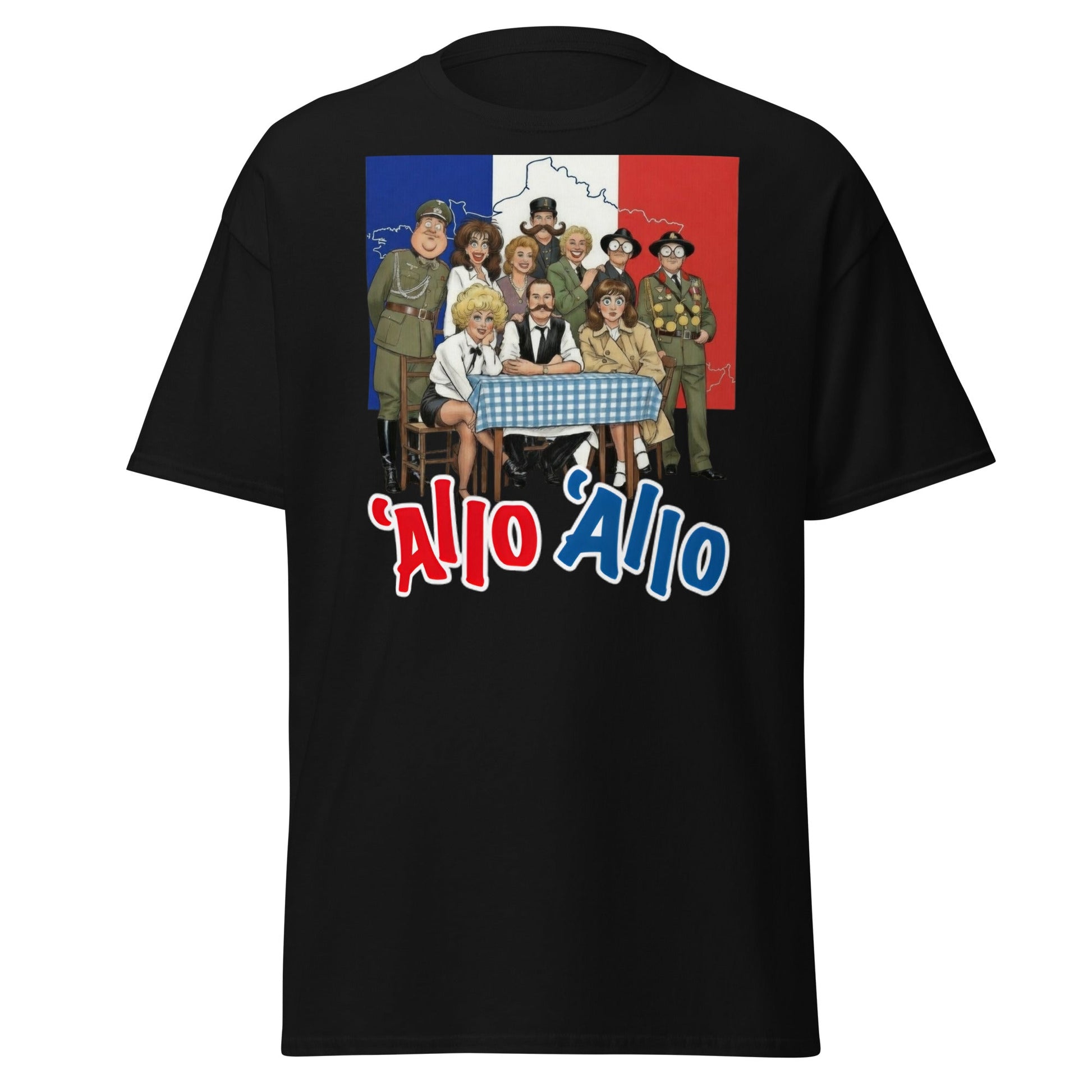 'Allo 'Allo T-Shirt – Classic BBC Comedy Fan Tee - Black - T-Shirts Online