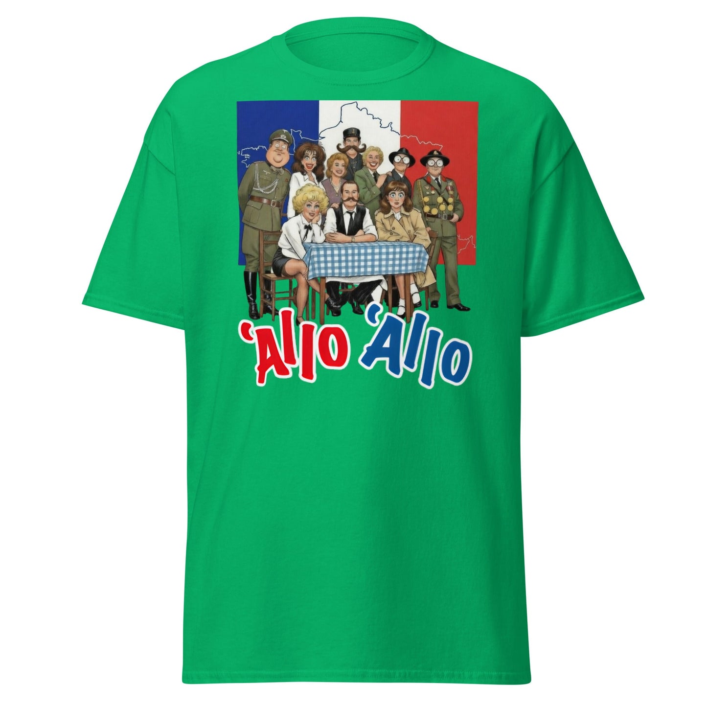 'Allo 'Allo T-Shirt – Classic BBC Comedy Fan Tee - Irish Green - T-Shirts Online