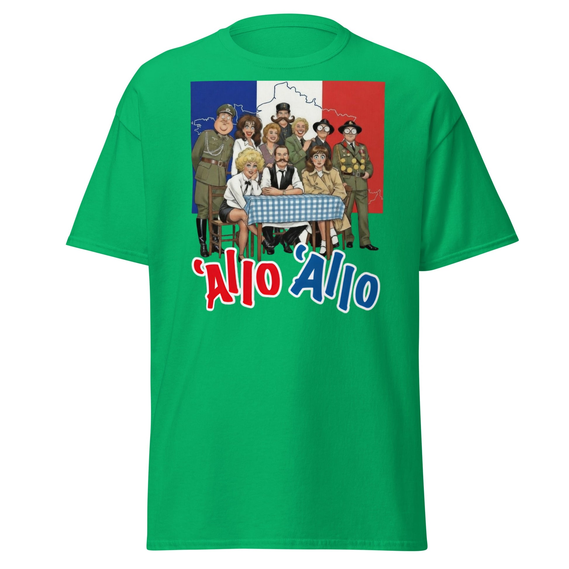 'Allo 'Allo T-Shirt – Classic BBC Comedy Fan Tee - Irish Green - T-Shirts Online