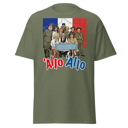 'Allo 'Allo T-Shirt – Classic BBC Comedy Fan Tee - Military Green - T-Shirts Online
