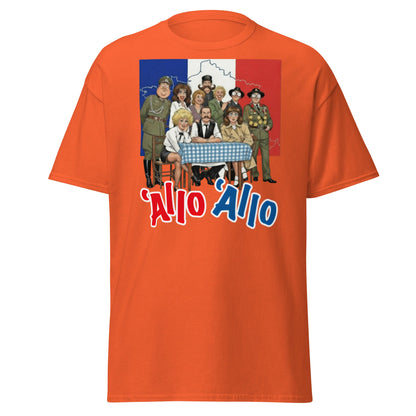 'Allo 'Allo T-Shirt – Classic BBC Comedy Fan Tee - Orange - T-Shirts Online