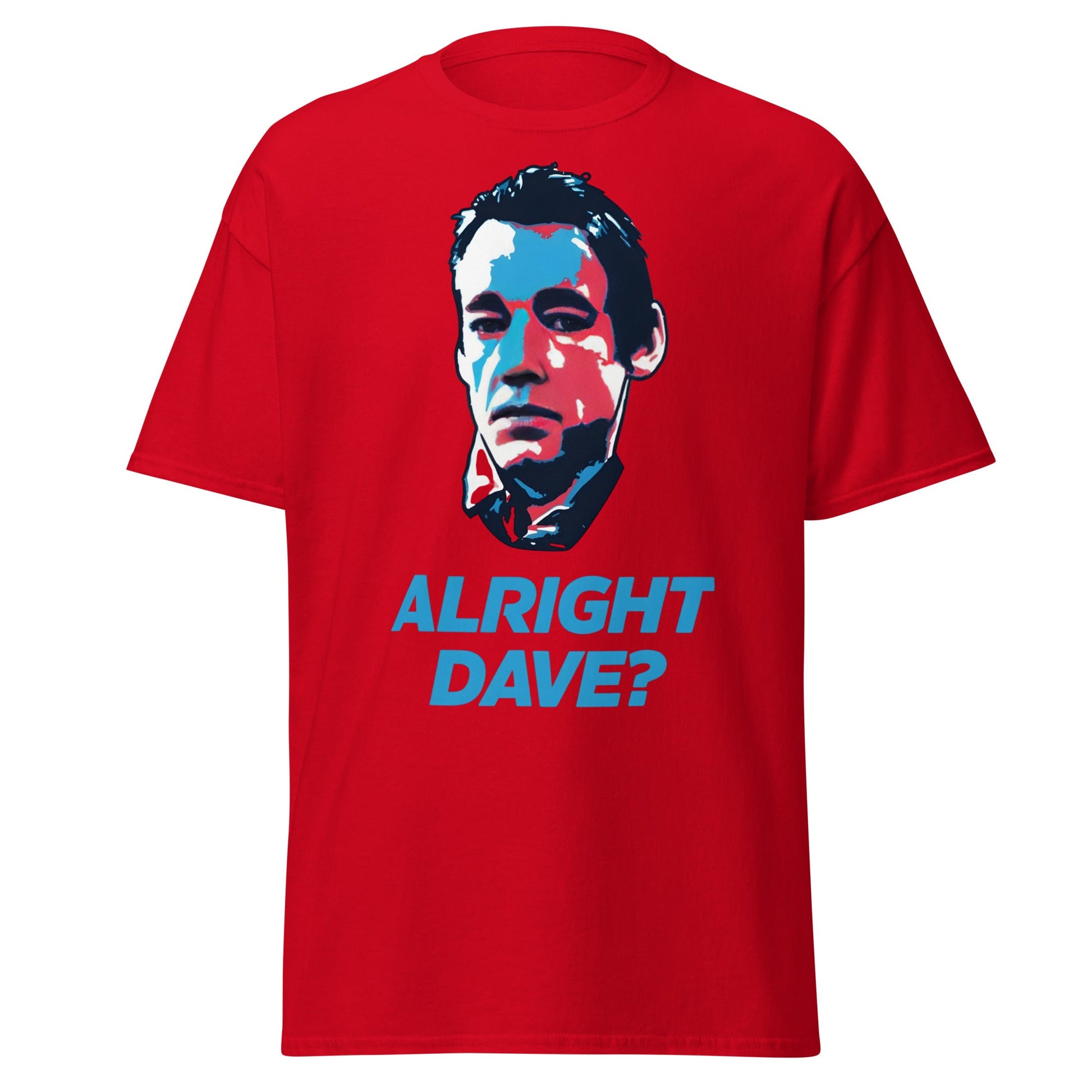 Alright Dave? T-Shirt | Only Fools Fan Tee - Red - T-Shirts Online