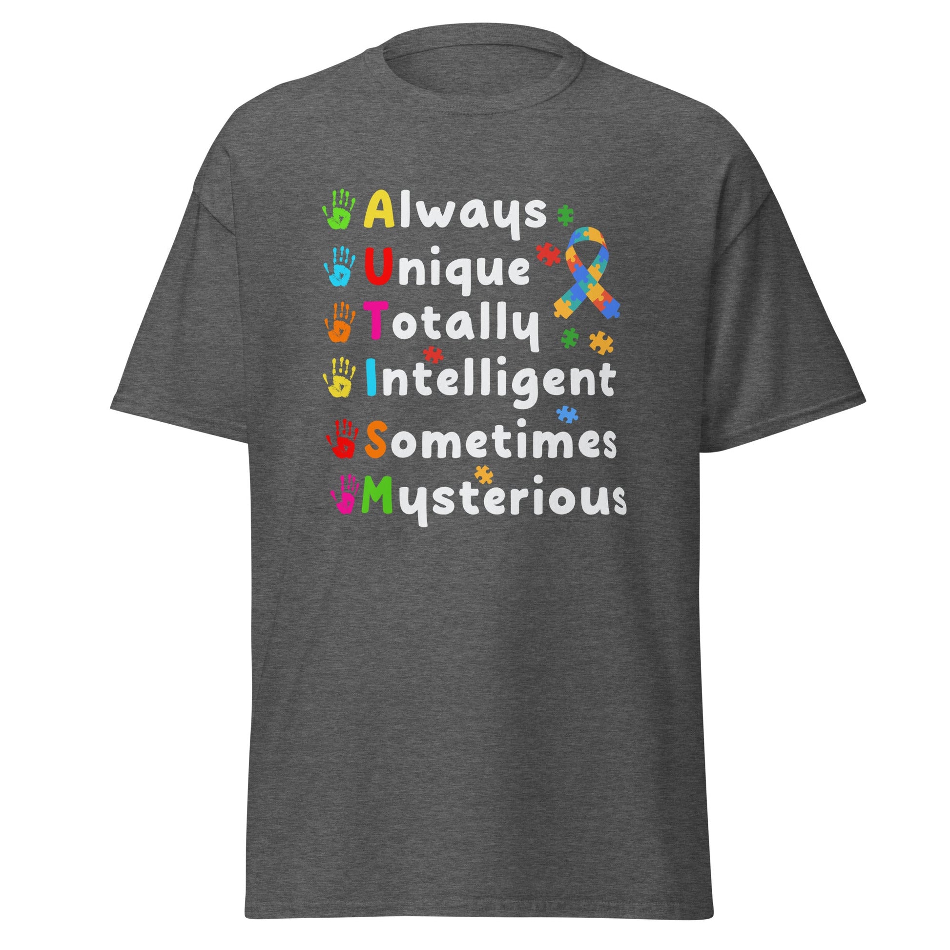 Always Unique | Autism T-Shirt - Dark Heather - T-Shirts Online