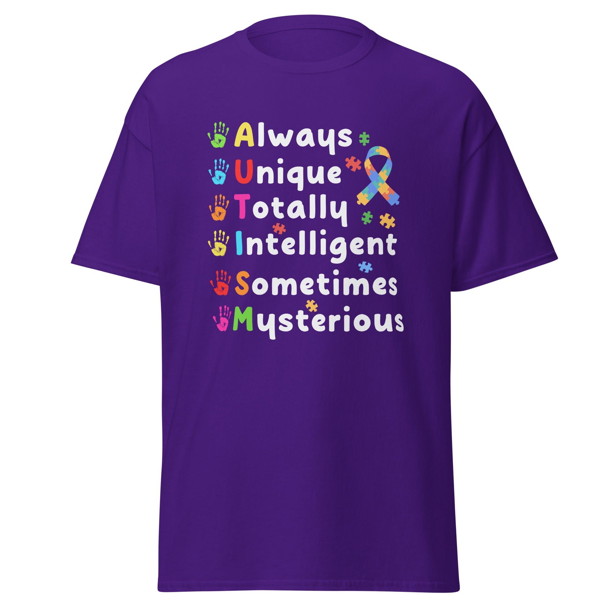Always Unique | Autism T-Shirt - Purple - T-Shirts Online