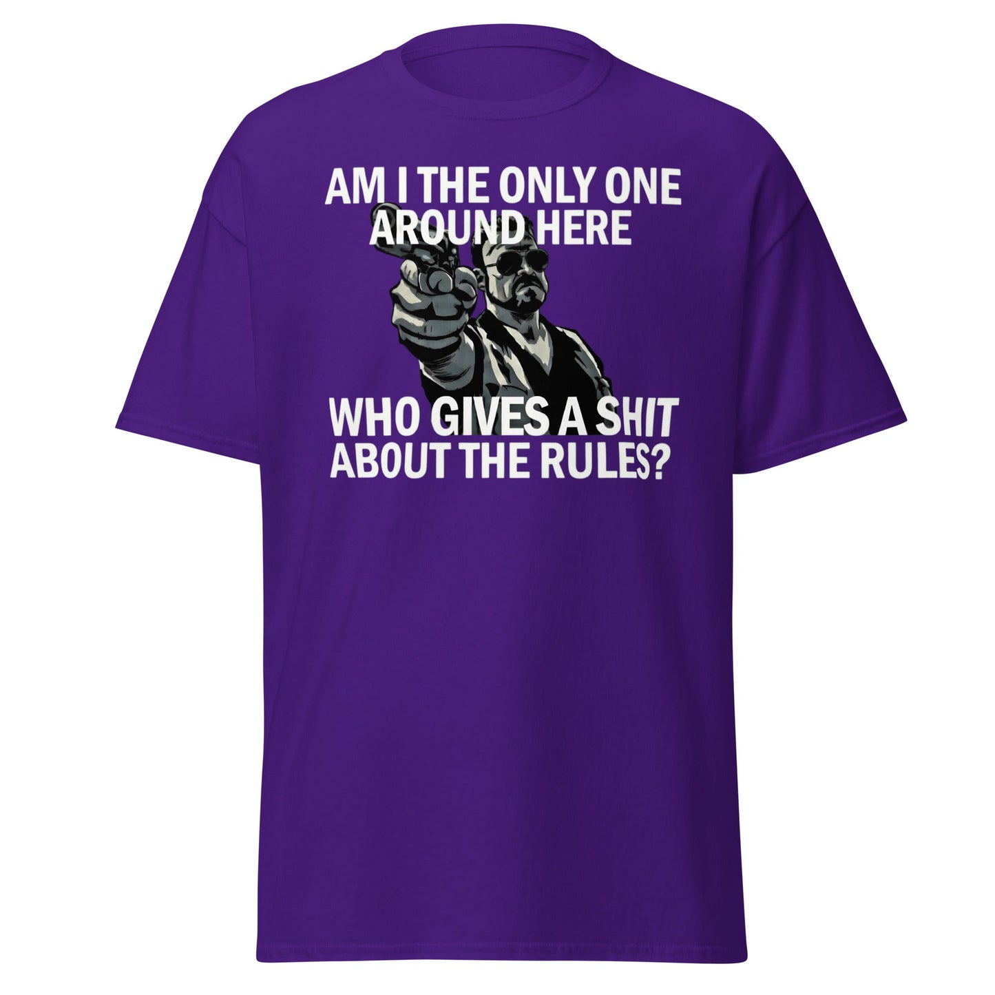 Am I The Only One? Rules T-Shirt - Funny Cult Movie Tee - Purple - T-Shirts Online