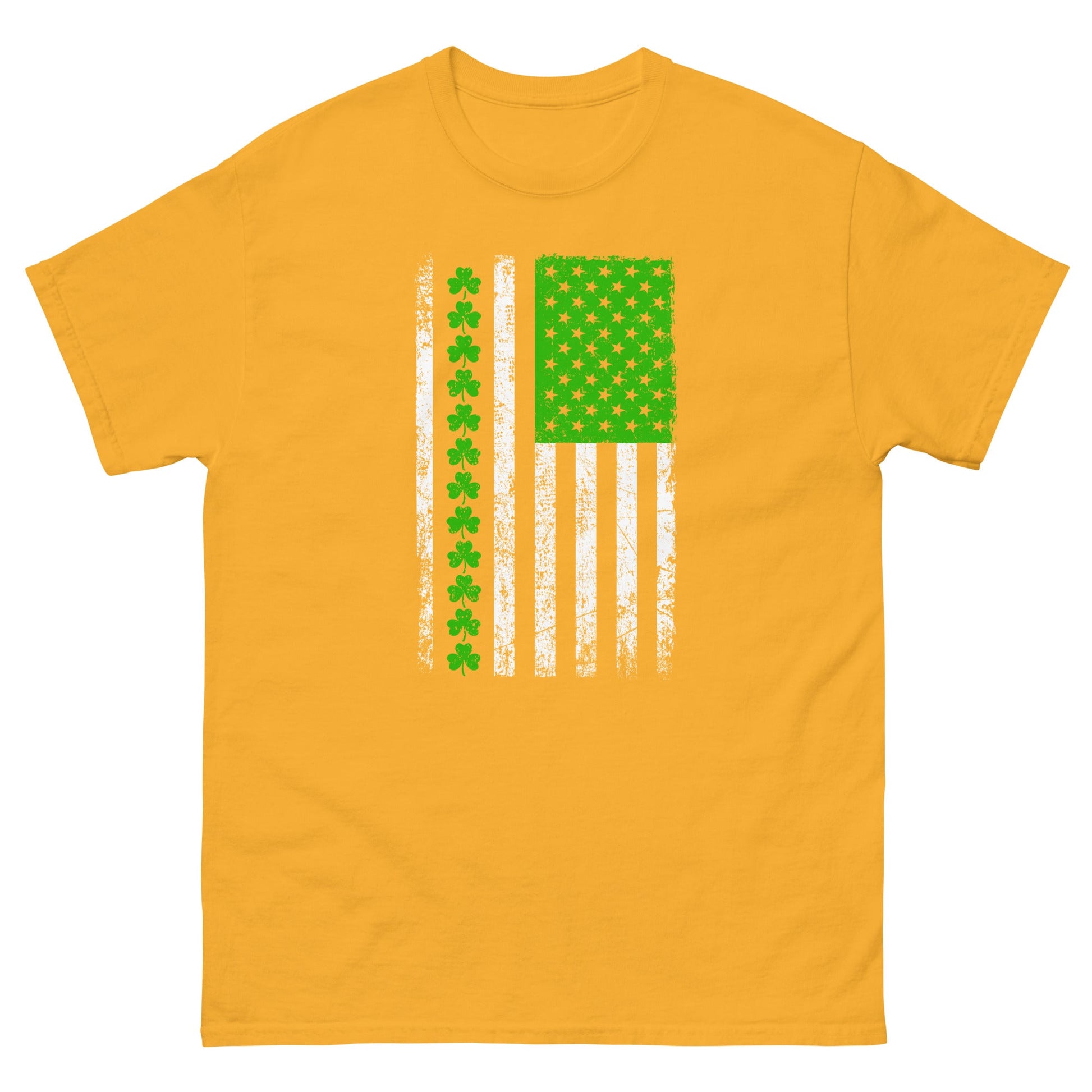 American Irish | St Patrick's Day T-Shirt - Gold - T-Shirts Online
