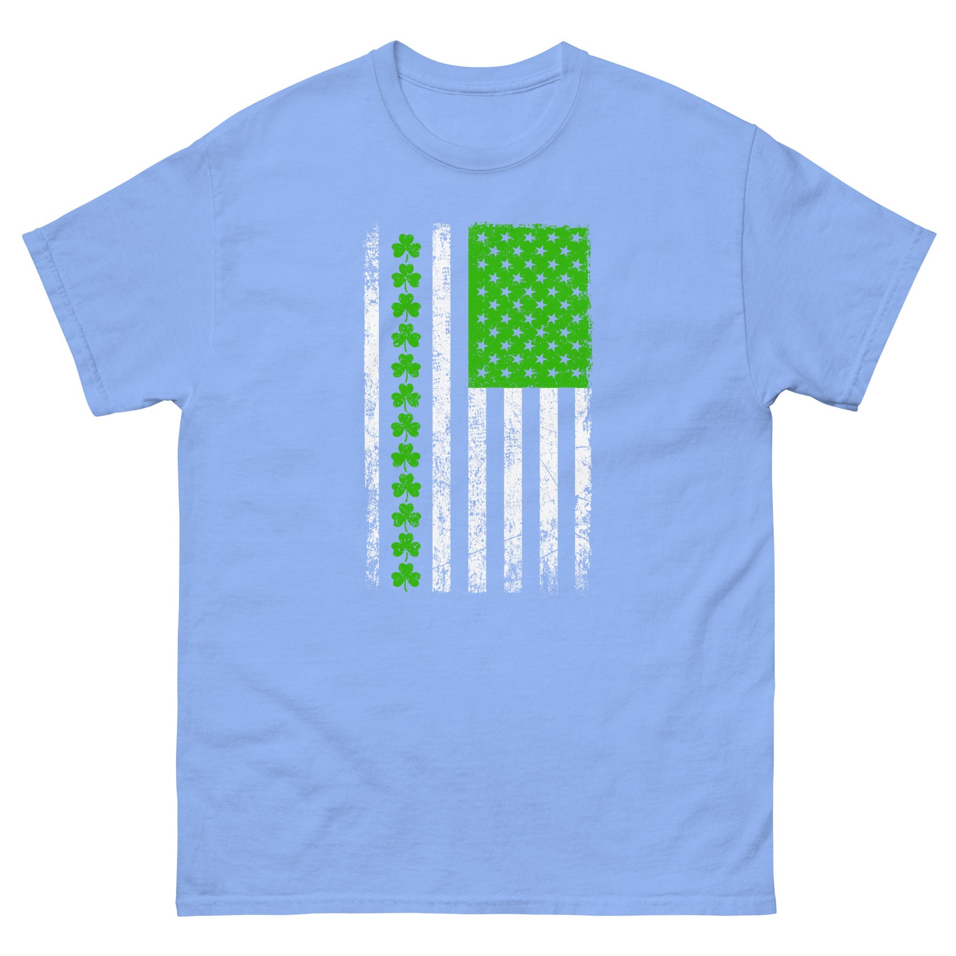 American Irish | St Patrick's Day T-Shirt - Carolina Blue - T-Shirts Online