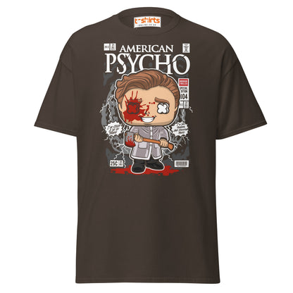 American Psycho T-Shirt | Patrick Bateman Horror Tee - Dark Chocolate - T-Shirts Online