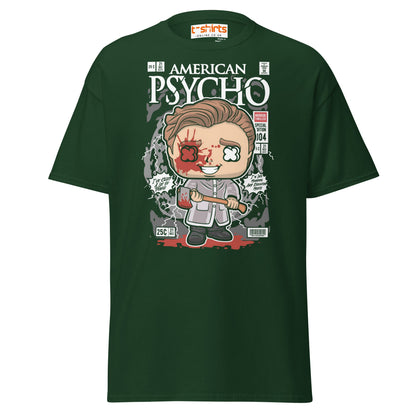 American Psycho T-Shirt | Patrick Bateman Horror Tee - Forest Green - T-Shirts Online