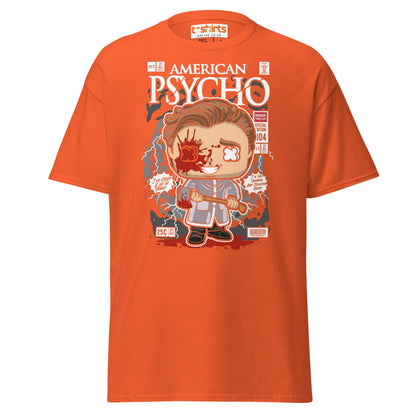American Psycho T-Shirt | Patrick Bateman Horror Tee - Orange - T-Shirts Online