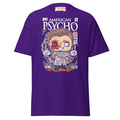 American Psycho T-Shirt | Patrick Bateman Horror Tee - Purple - T-Shirts Online
