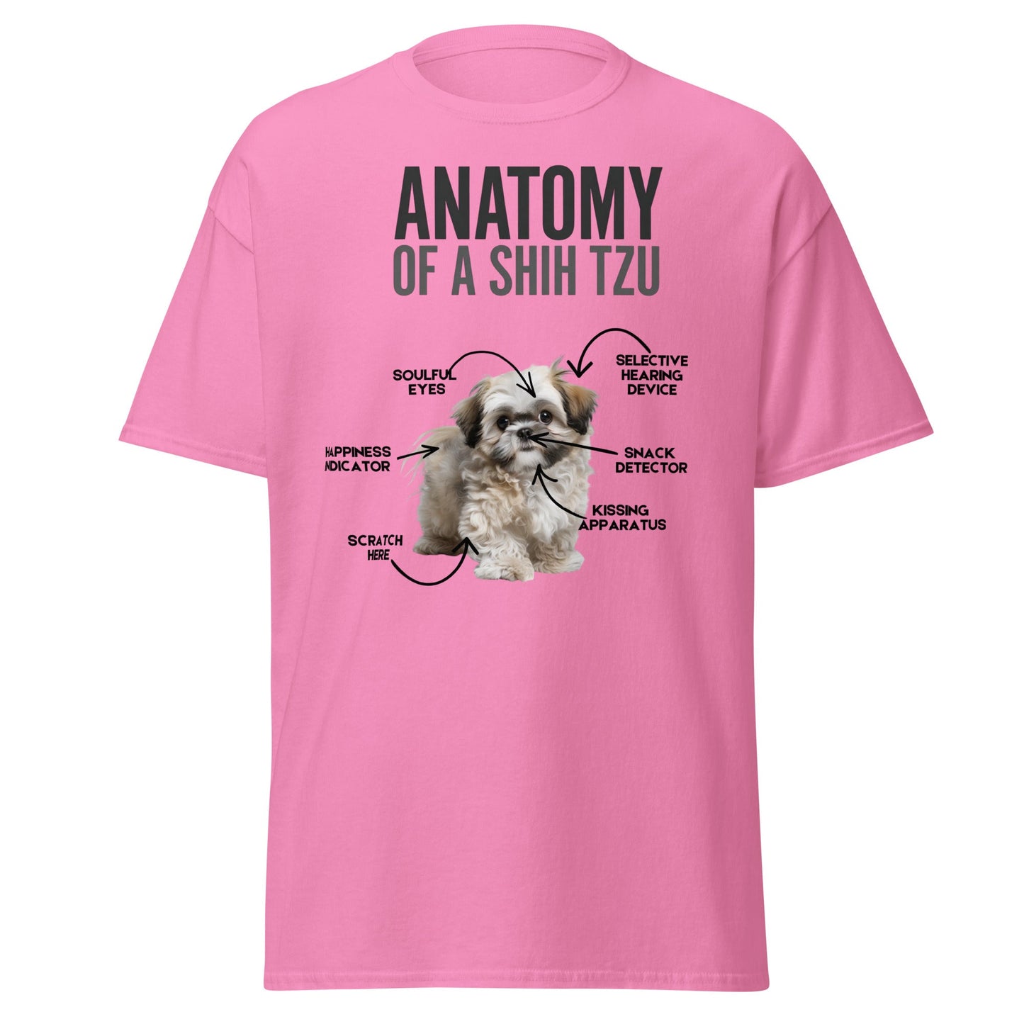 Anatomy of a Shih Tzu T-Shirt – Funny Dog Lover Tee - Azalea - T-Shirts Online