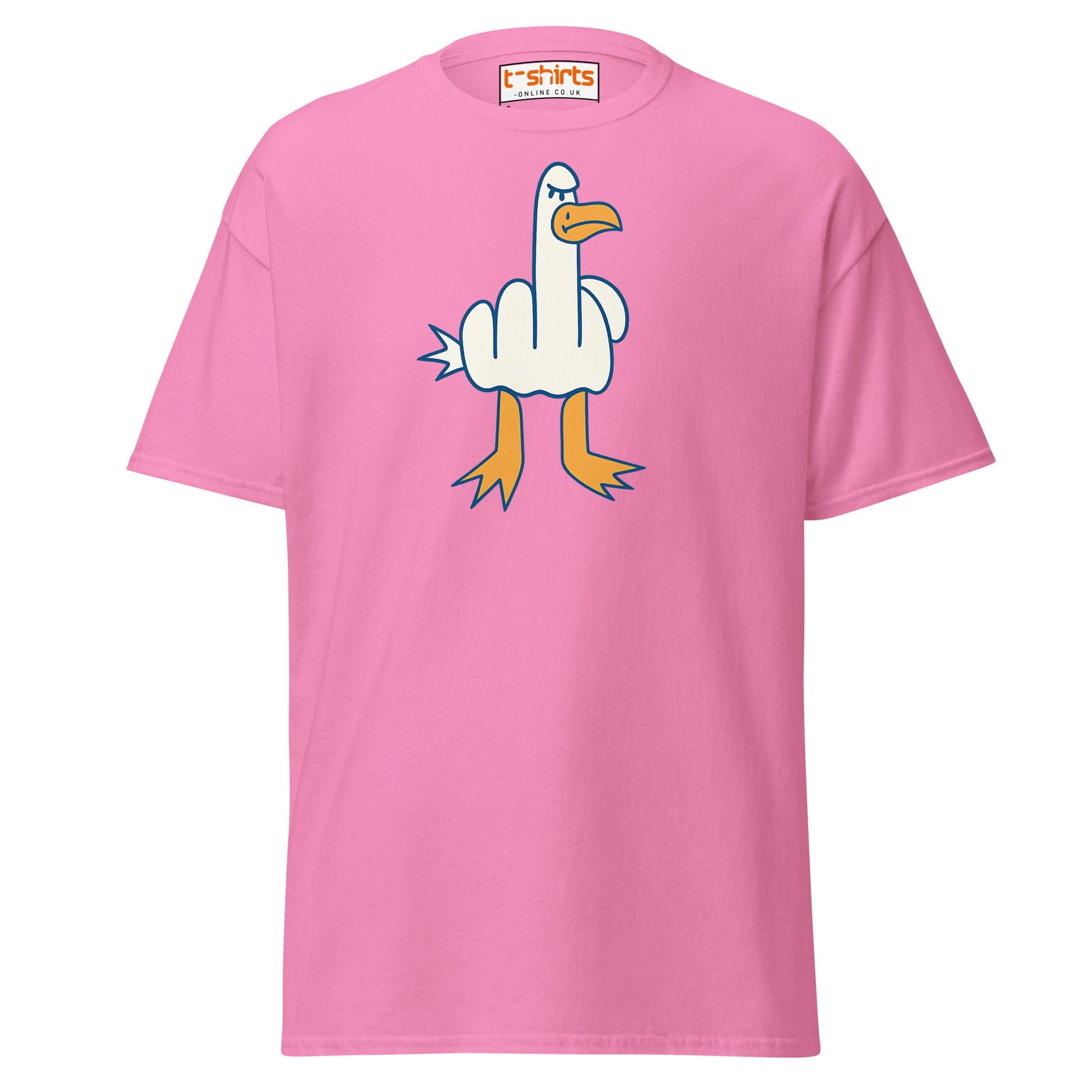 Angry Goose Middle Finger T-Shirt – Funny Cartoon Tee - Azalea - T-Shirts Online