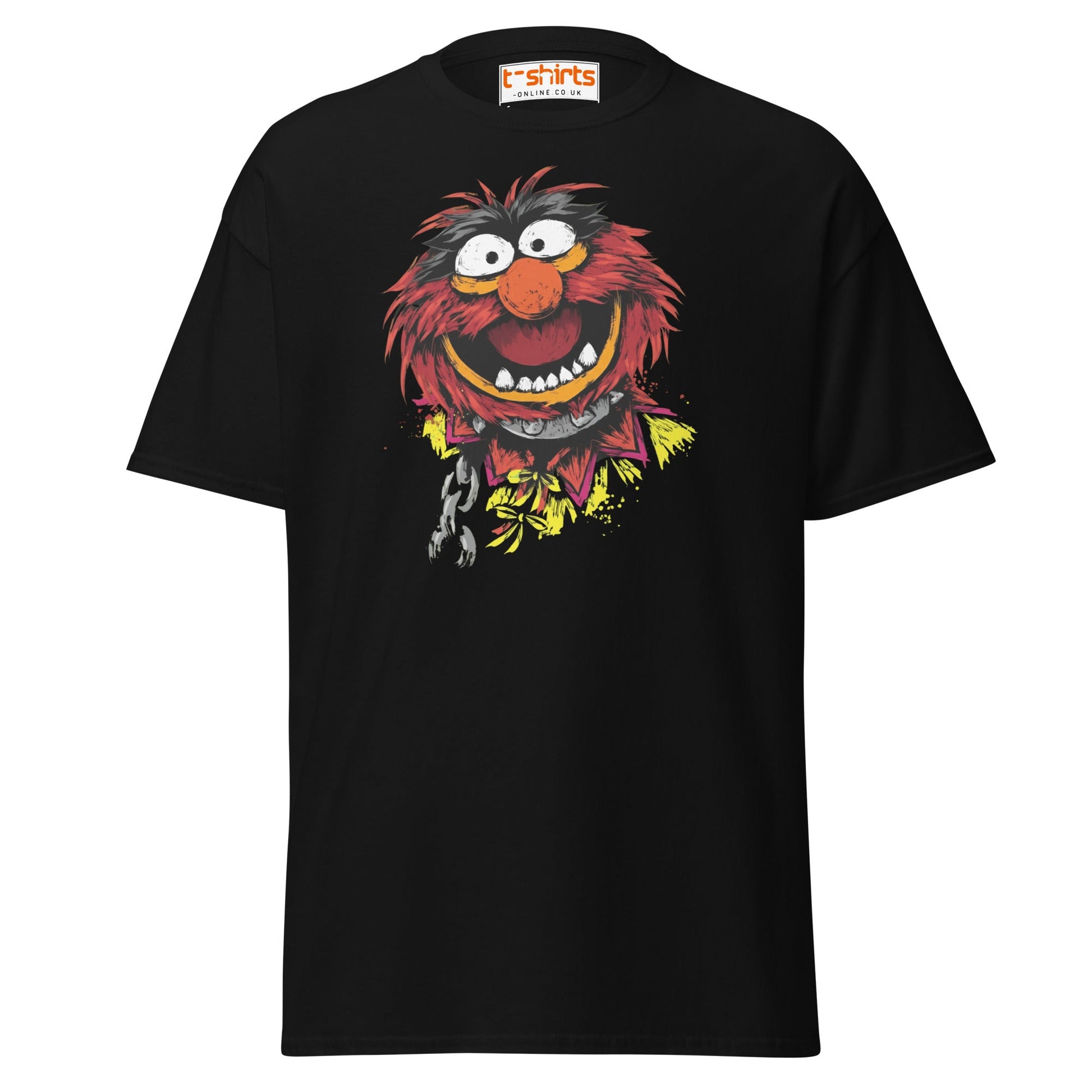 Animal Muppets T-Shirt | Wild Cartoon Graphic Tee - Black - T-Shirts Online