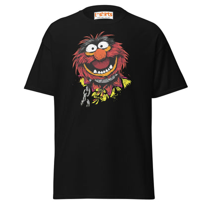 Animal Muppets T-Shirt | Wild Cartoon Graphic Tee - Black - T-Shirts Online