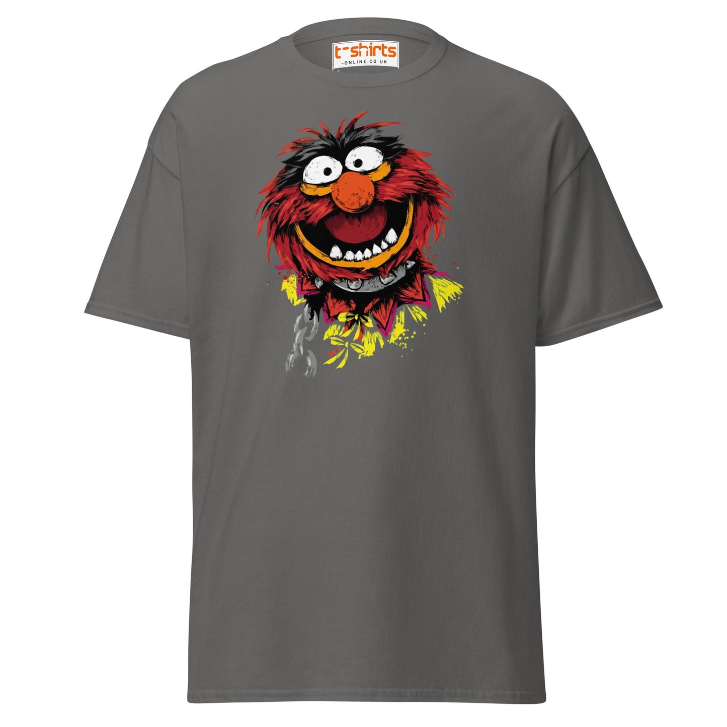 Animal Muppets T-Shirt | Wild Cartoon Graphic Tee - Charcoal - T-Shirts Online
