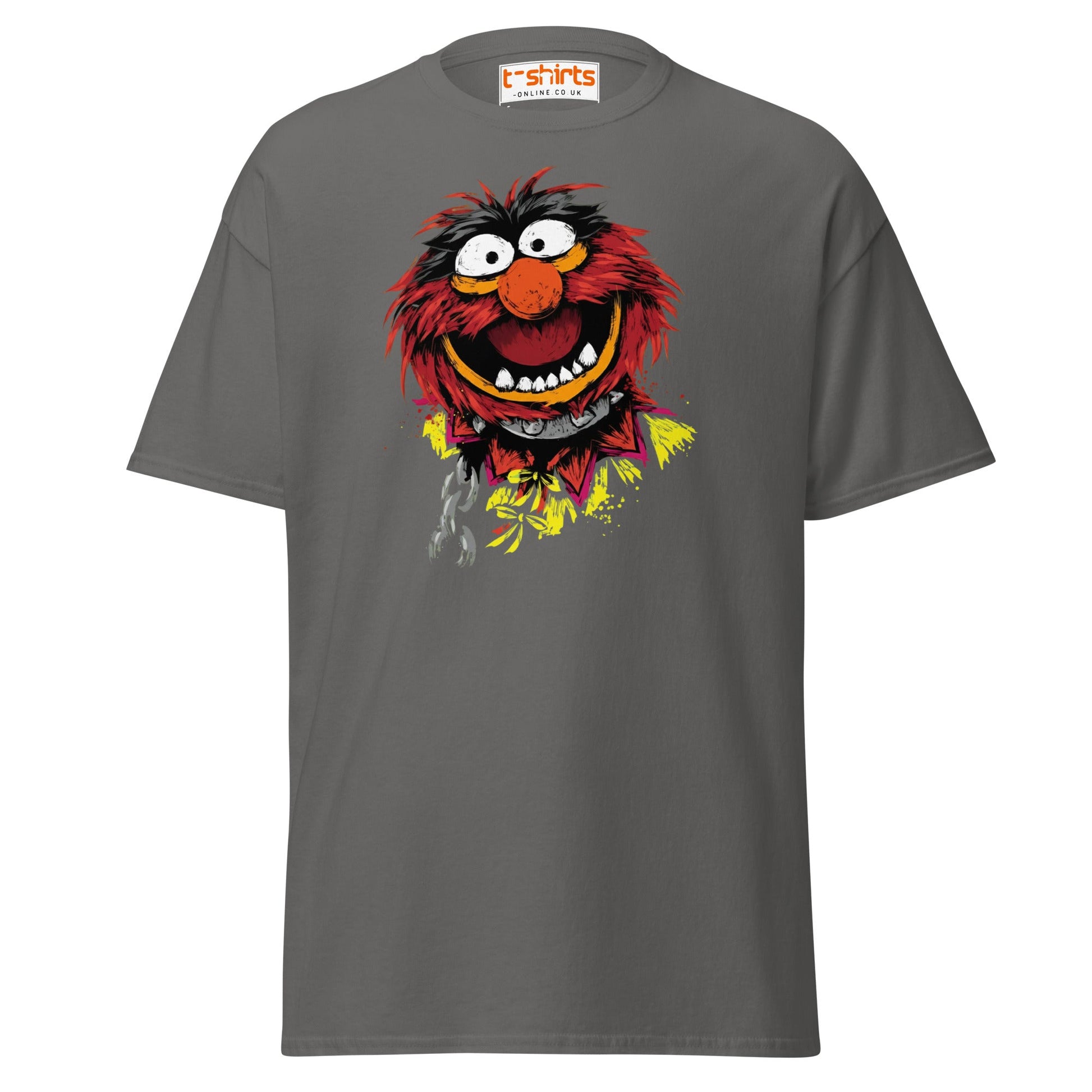 Animal Muppets T-Shirt | Wild Cartoon Graphic Tee - Charcoal - T-Shirts Online