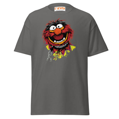 Animal Muppets T-Shirt | Wild Cartoon Graphic Tee - Charcoal - T-Shirts Online