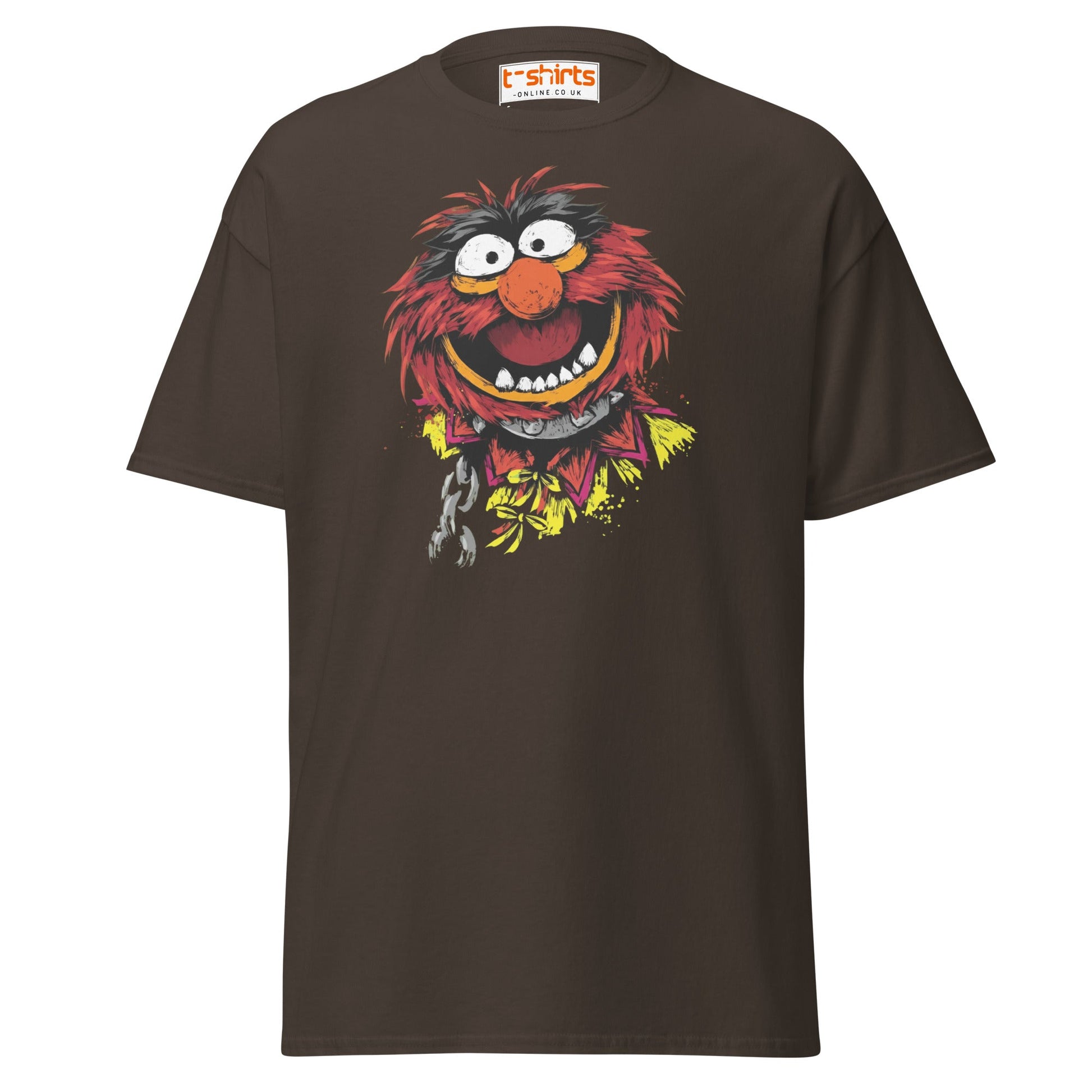 Animal Muppets T-Shirt | Wild Cartoon Graphic Tee - Dark Chocolate - T-Shirts Online