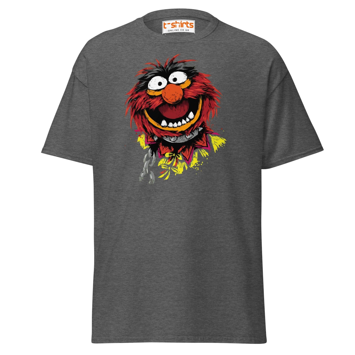 Animal Muppets T-Shirt | Wild Cartoon Graphic Tee - Dark Heather - T-Shirts Online